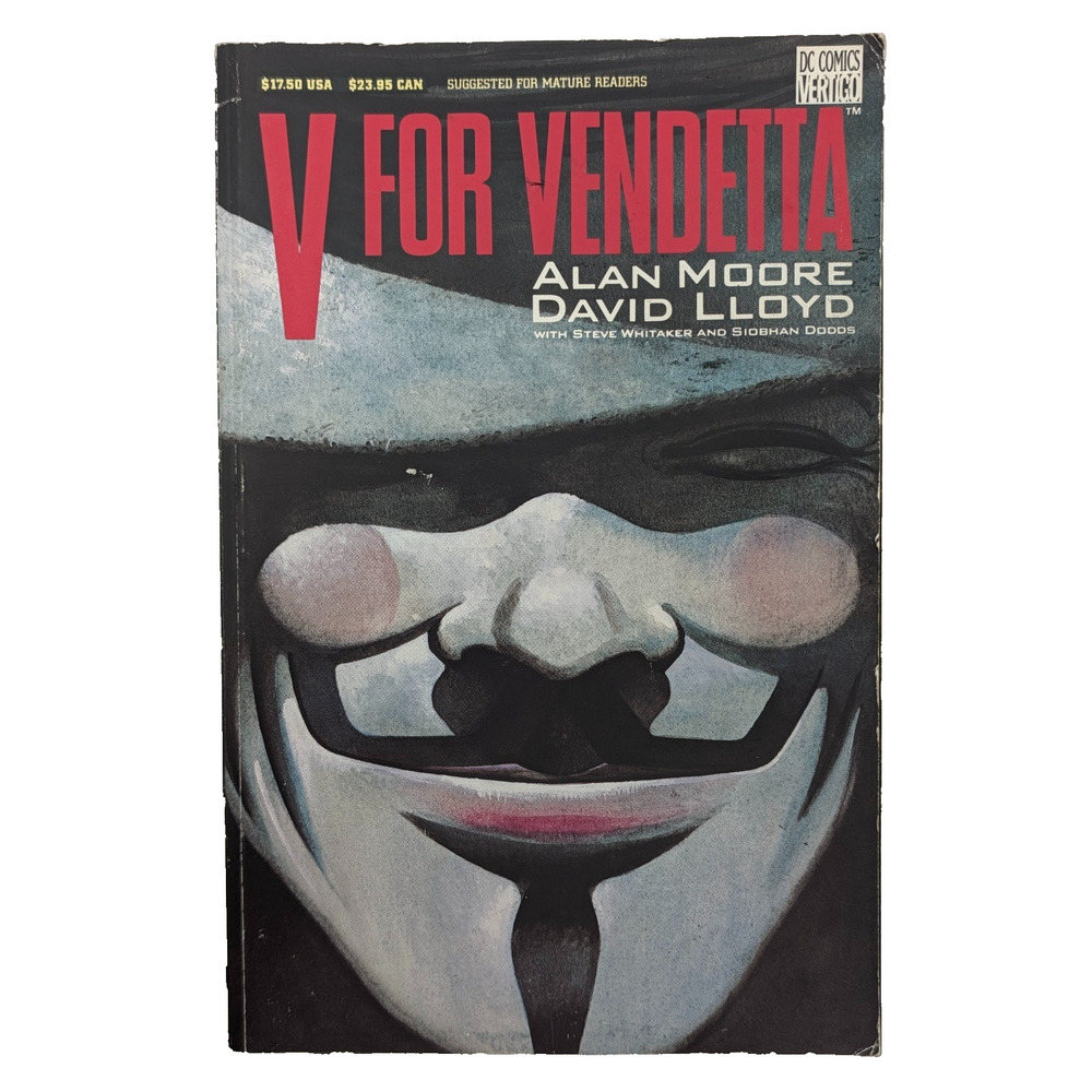 V for Vendetta Graphic Novel Alan Moore David Lloyd Vertigo DC Comics 2nd Print